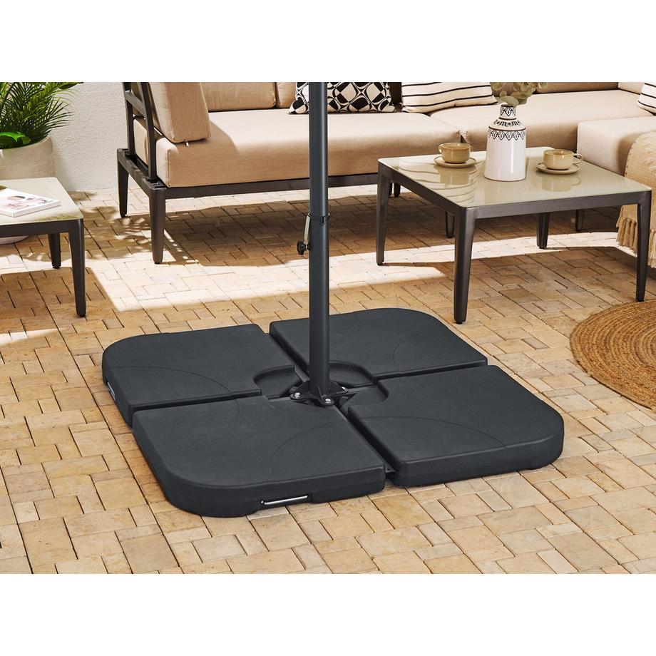 Beliani Sonnenschirmfuss aus Stahl  VICCHIO  