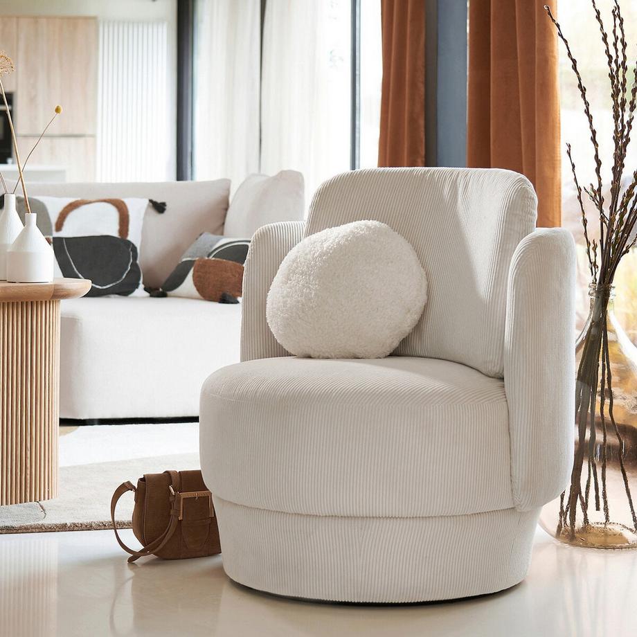 La Redoute Intérieurs Rundes Kissen Ouate  