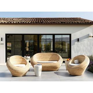 Beliani Divano 2 posti en Rattan Boho MAIORI  