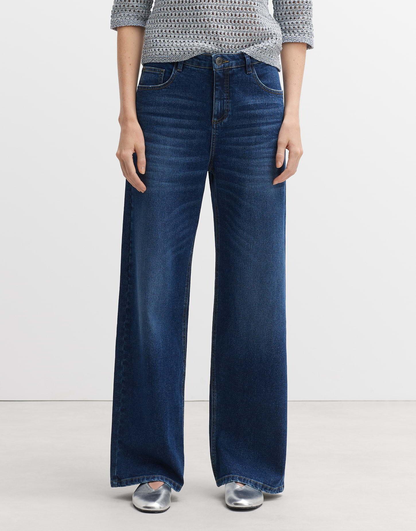 OPUS  Wide Leg Jeans Marli gerader Schnitt 