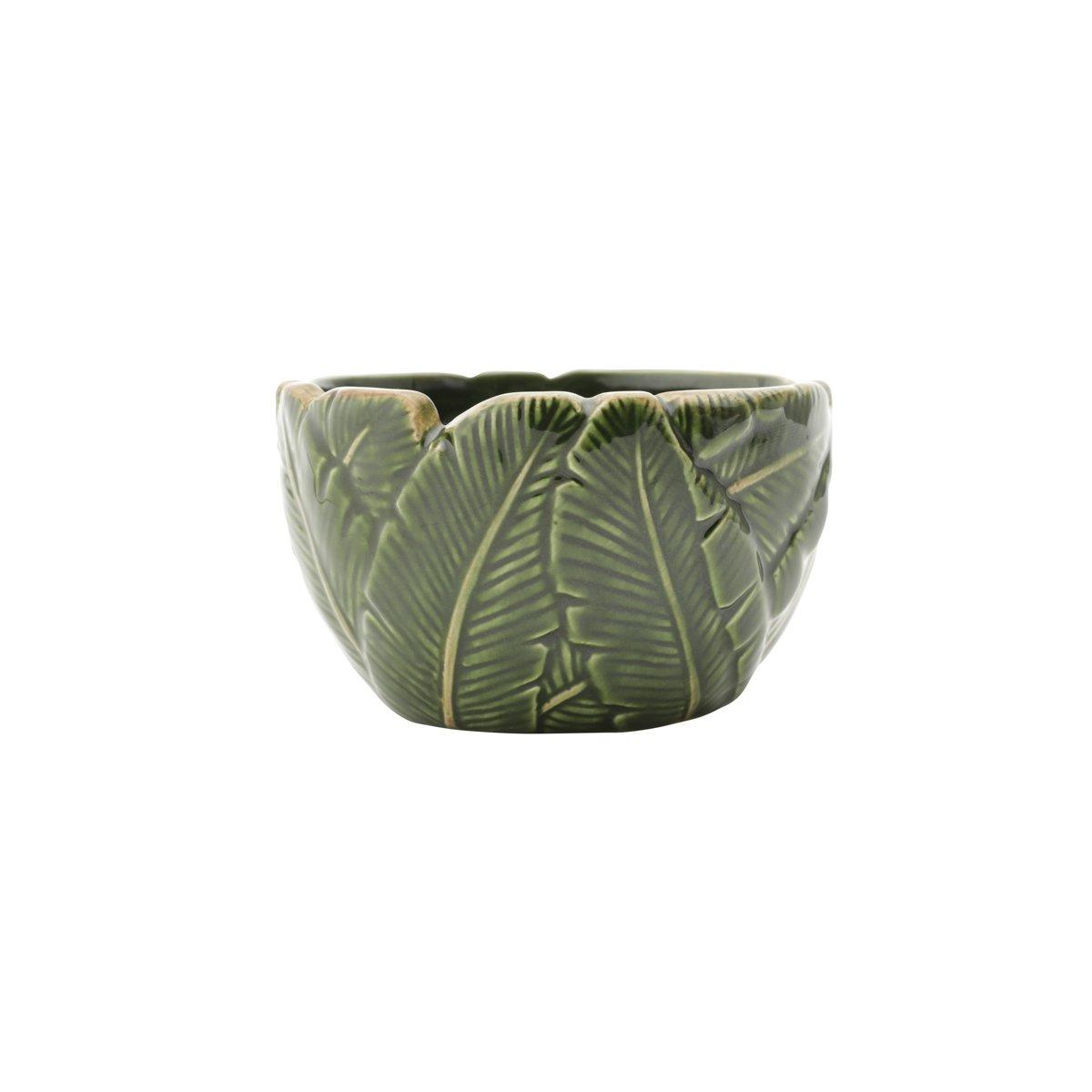 Lyor Keramik-Schale mit Bananenblättern  