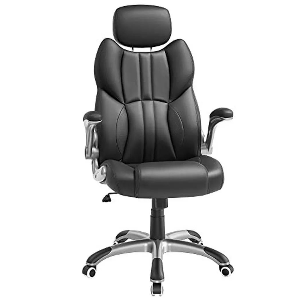 Pricenet – Verstellbarer, ergonomischer Bürostuhl mit klappbaren Armlehnen, 81 x 78 cm