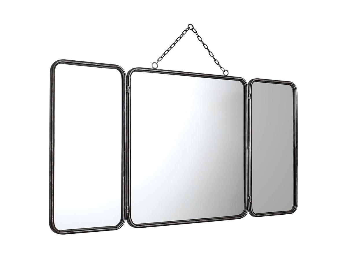 OZAIA Miroir de barbier vintage en métal CERRONE 1 métallisé  