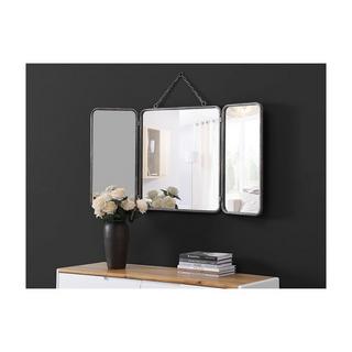 OZAIA Miroir de barbier vintage en métal CERRONE 1 métallisé  