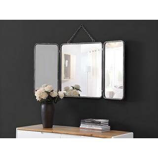 OZAIA Miroir de barbier vintage en métal CERRONE 1 métallisé  