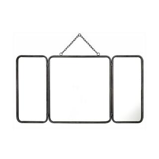 OZAIA Miroir de barbier vintage en métal CERRONE 1 métallisé  