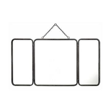 Miroir de barbier vintage en métal CERRONE 1 métallisé