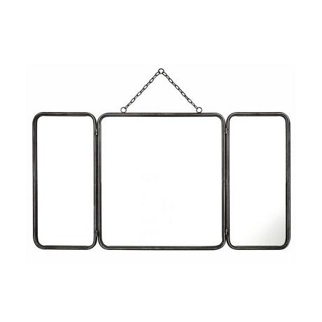 OZAIA Miroir de barbier vintage en métal CERRONE 1 métallisé  