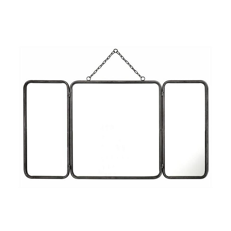 Miroir de barbier vintage en métal CERRONE 1 métallisé