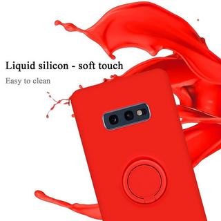 Cadorabo  Hülle für Samsung Galaxy S10e TPU Silikon mit Ring Liquid 