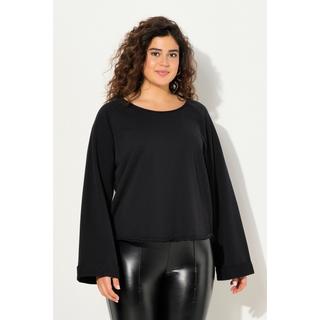 Ulla Popken  Sweatshirt, Rollkanten, Rundhals, Raglan-Langarm 