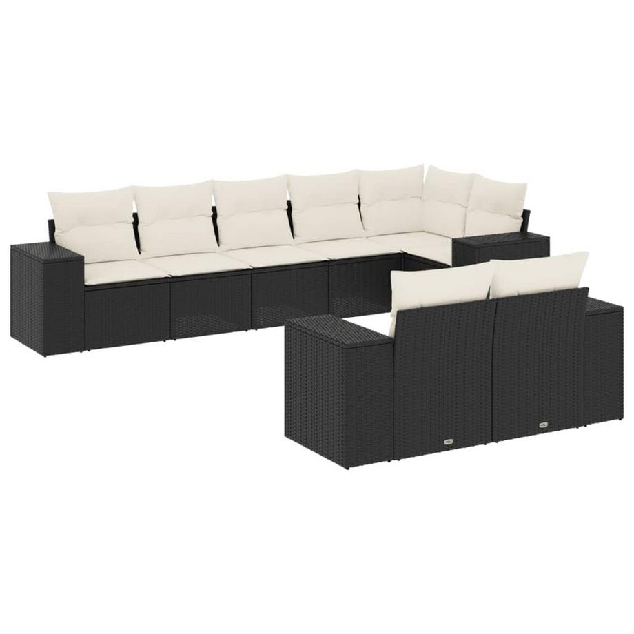 set divano da giardino Polirattan