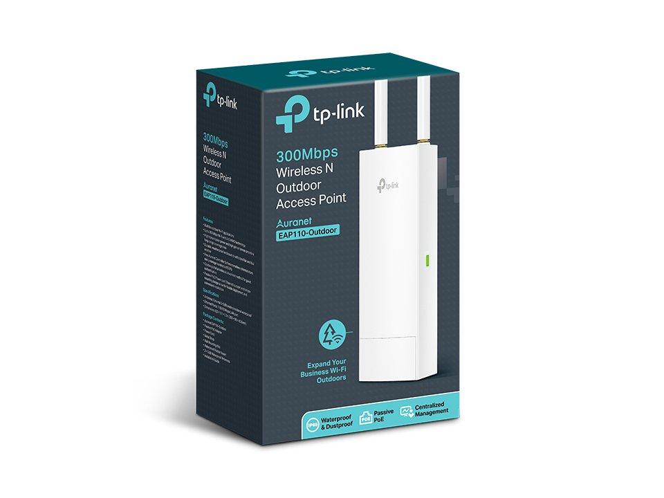 tp link  Omada EAP110-Outdoor 300 Mbit/s Bianco Supporto Power over Ethernet (PoE) 
