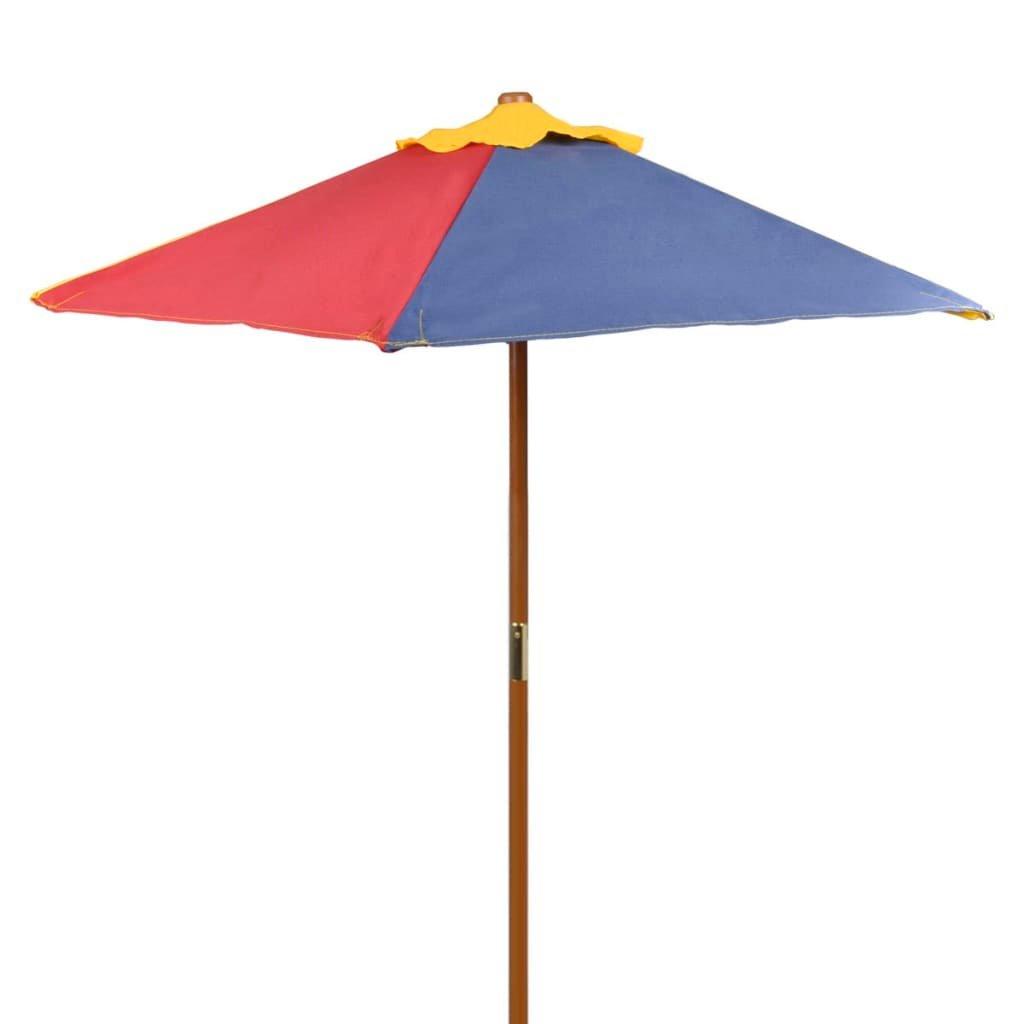 VidaXL Table de pique-nique enfant avec Parasol  