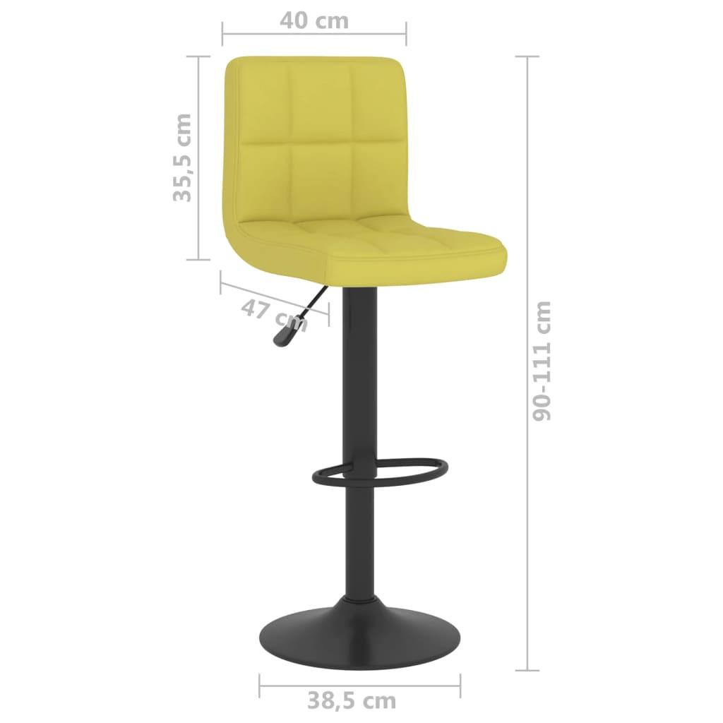 VidaXL Tabouret de bar tissu  