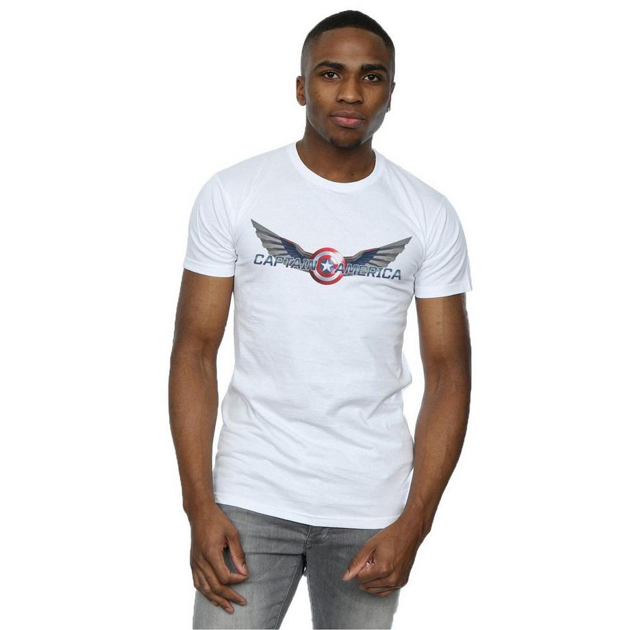MARVEL Captain America Wings T-Shirt Stampa Grafica  