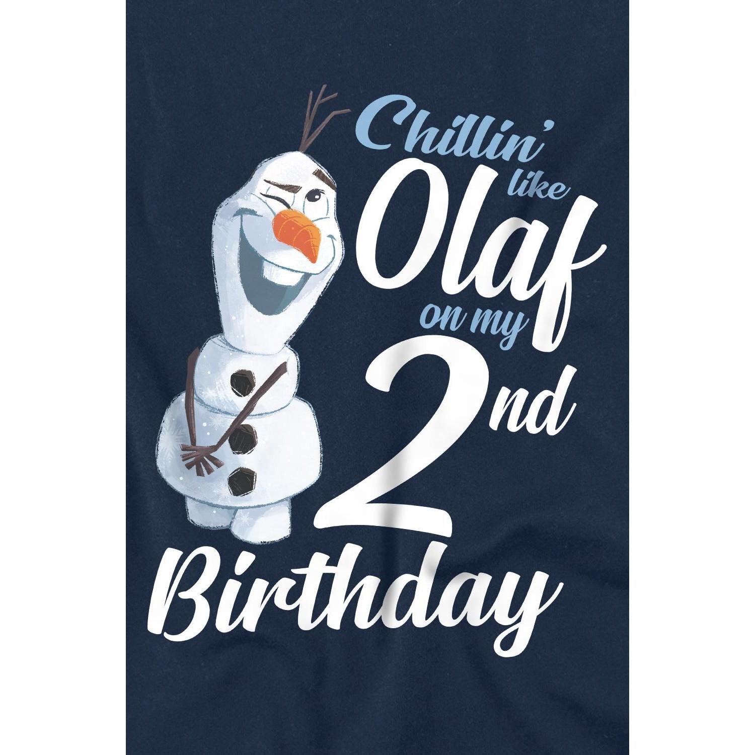 FROZEN  Chillin Like Olaf TShirt  2 Geburtstag 
