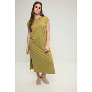 Studio Untold  Jersey-Midikleid, oversized, Rundhals, ärmellos, Seitenschlitze 