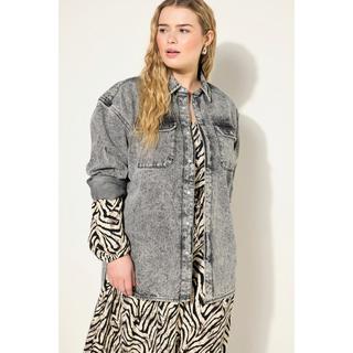 Studio Untold Camicia di jeans oversize look vintage maniche lunghe  