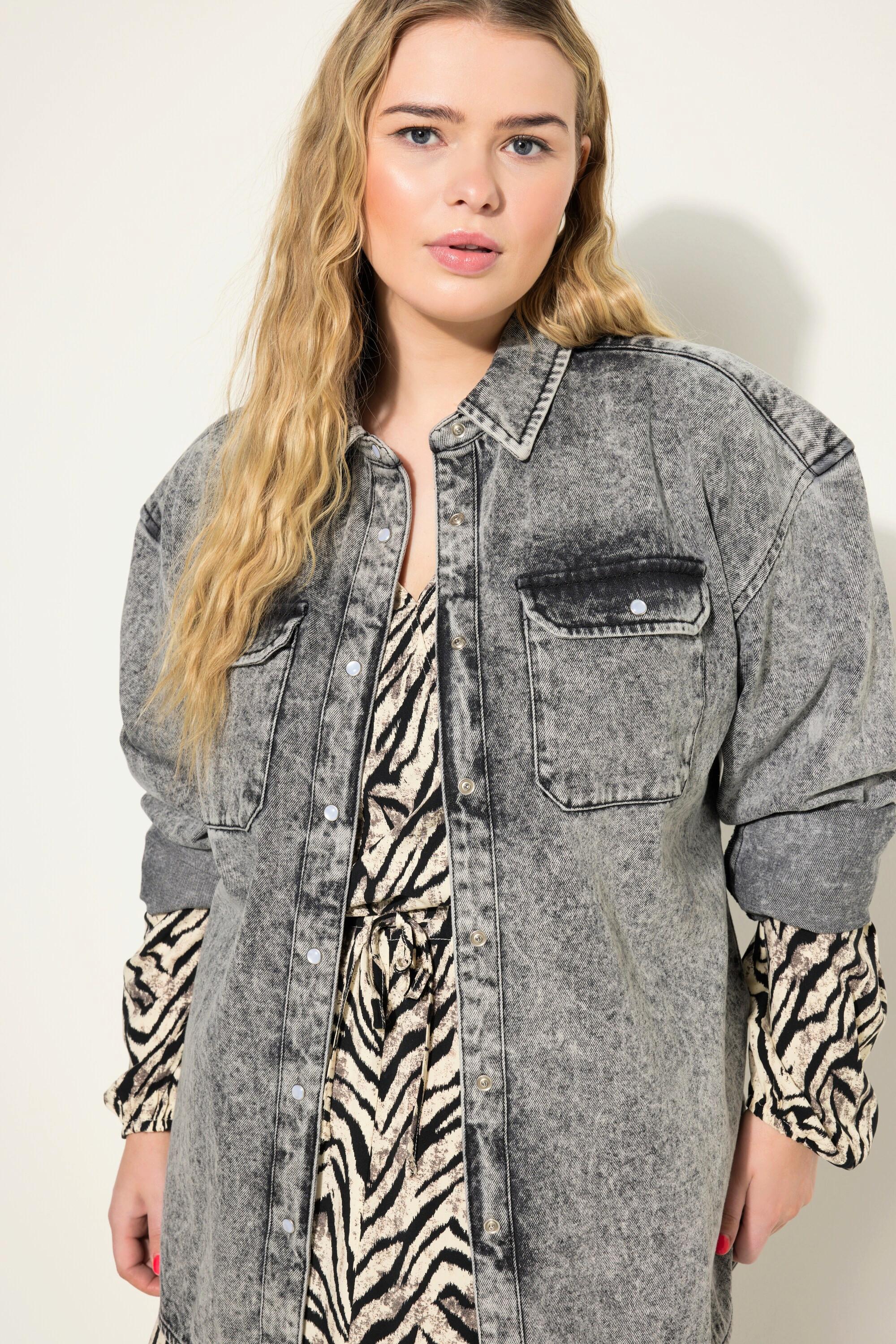 Studio Untold  Chemise en jean oversized au look vintage, manches longues 