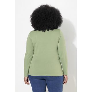 Ulla Popken  Shirt, Rollkragen, Slim, Langarm 