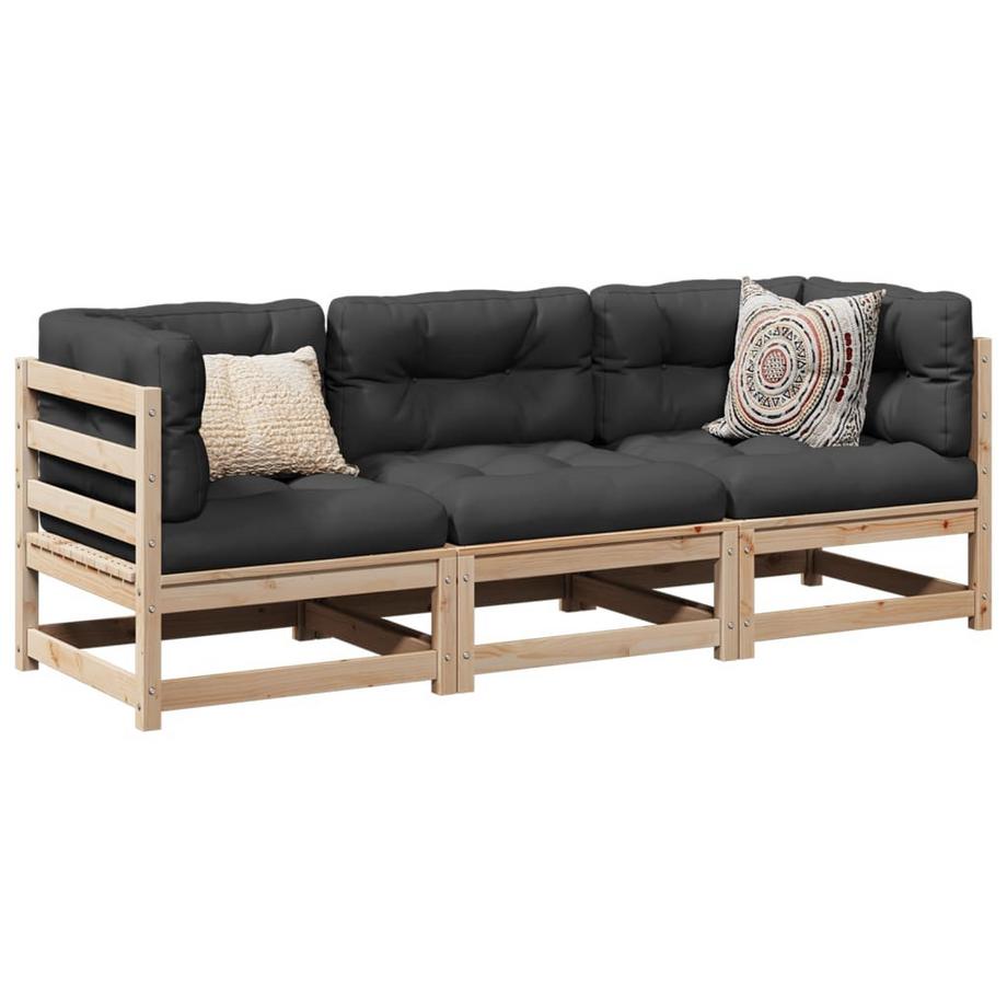 VidaXL set divano da giardino Legno  