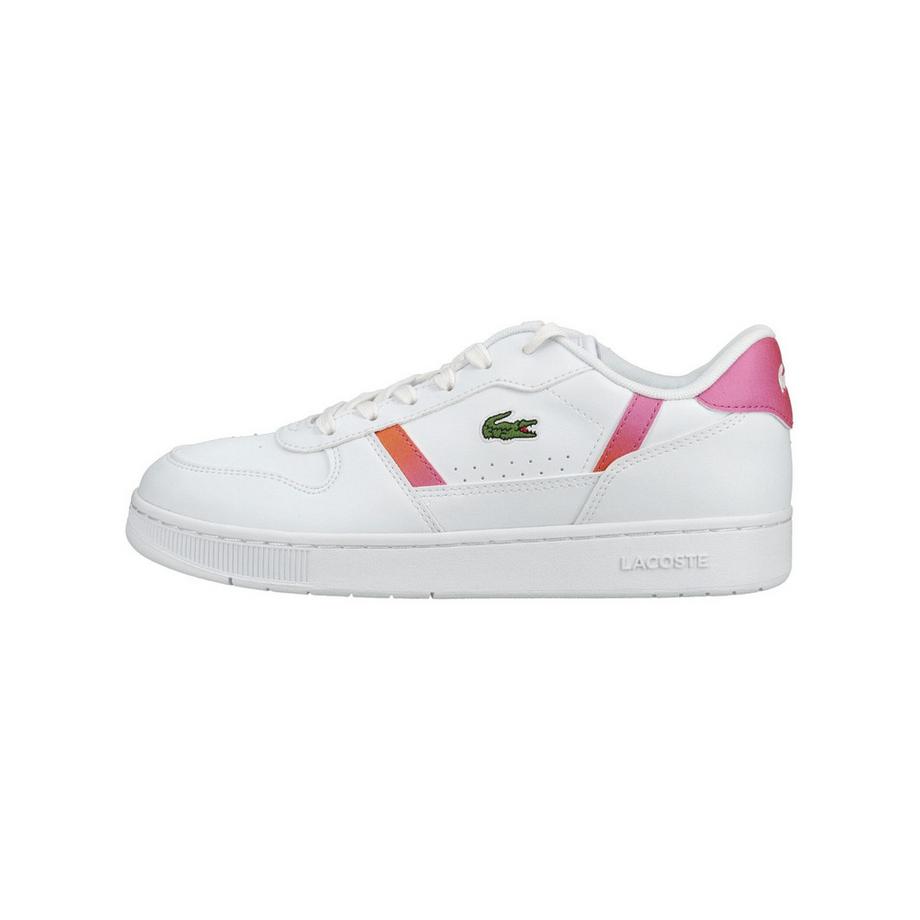 LACOSTE Sneaker blanche avec accents blocs de couleur  
