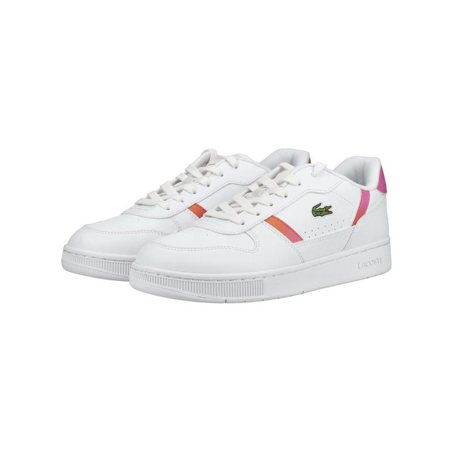 LACOSTE Sneaker blanche avec accents blocs de couleur  