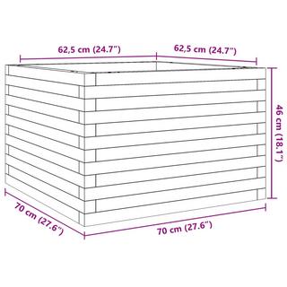 VidaXL fioriera da giardino Legno di pino  