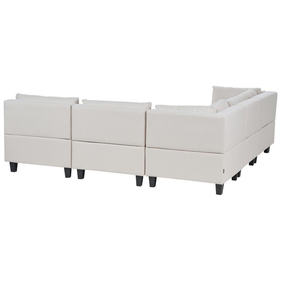 Beliani Ecksofa aus Stoff  UNSTAD  