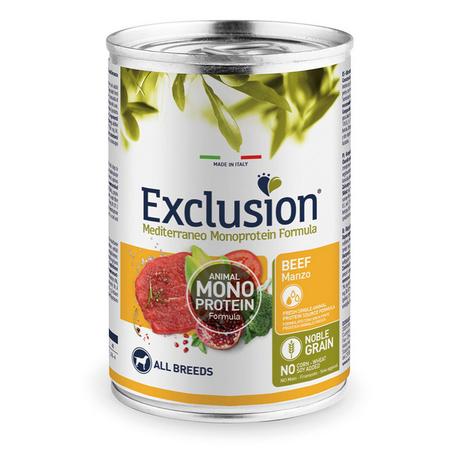 Exclusion  Dog Adult All Breeds Beef 400g 