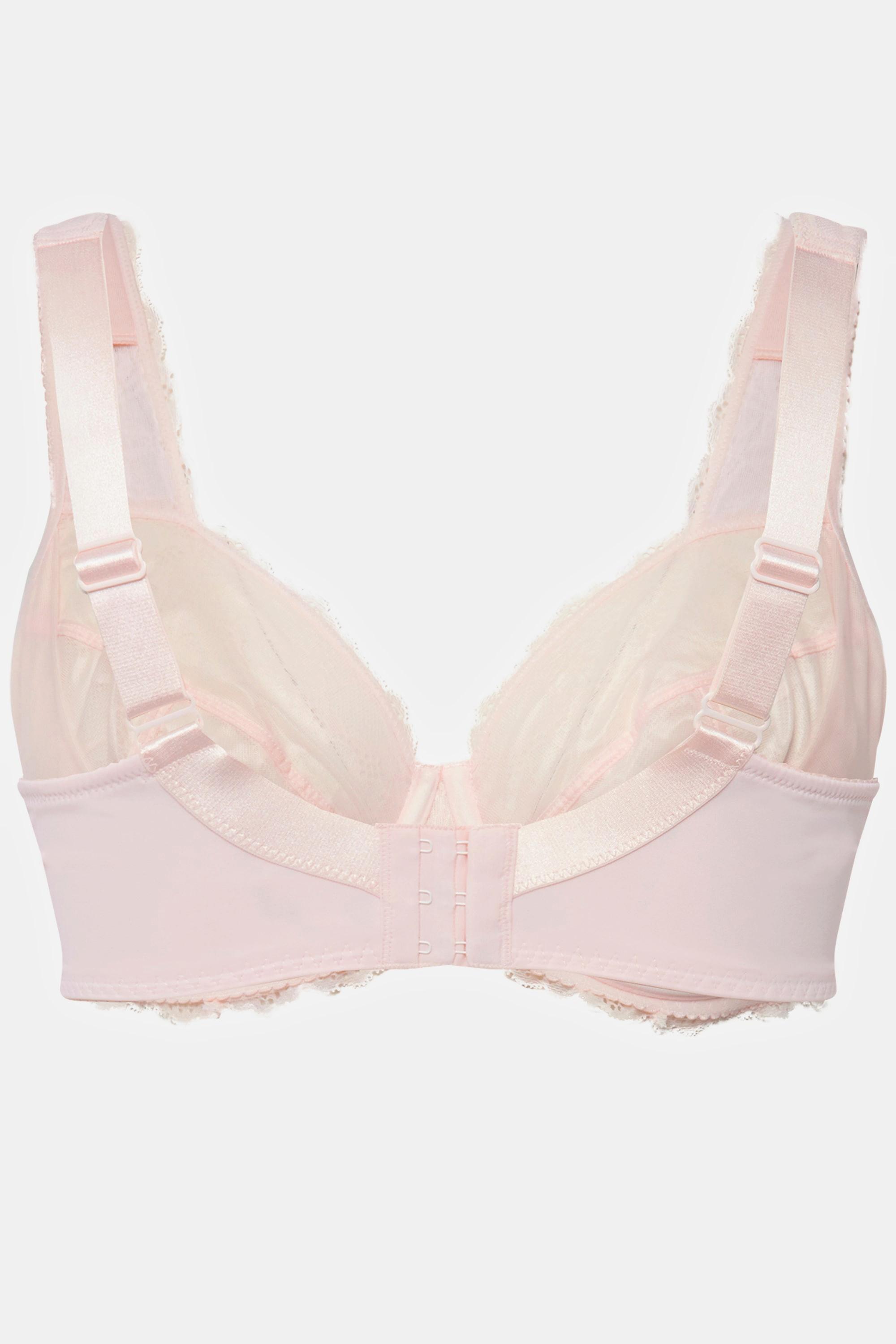 Ulla Popken  Soutien-gorge avec dentelle, armatures et bretelles larges - bonnets B-F 