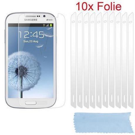 Cadorabo  Films de protection d'écran compatibles avec Samsung Galaxy GRAND DUOS / GRAND NEO dans HIGH CLEAR - 10 films de protection hautement transparents contre la poussière, la saleté et les rayures 