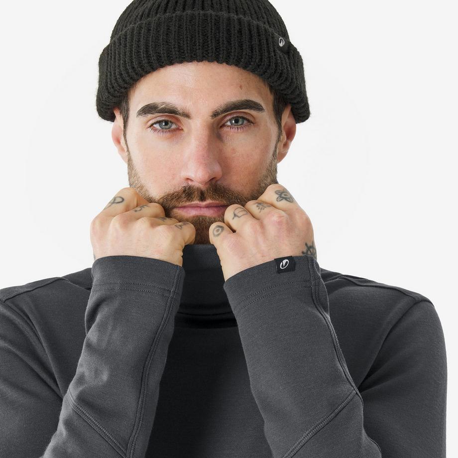 WEDZE  Thermo-Unterhemd mit Rollkragen aus Merinowolle, BL Top 500 Woolneck 