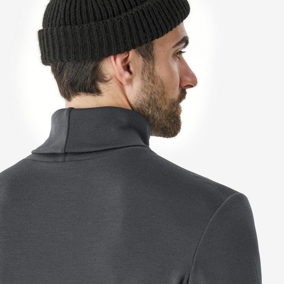 WEDZE  Thermo-Unterhemd mit Rollkragen aus Merinowolle, BL Top 500 Woolneck 