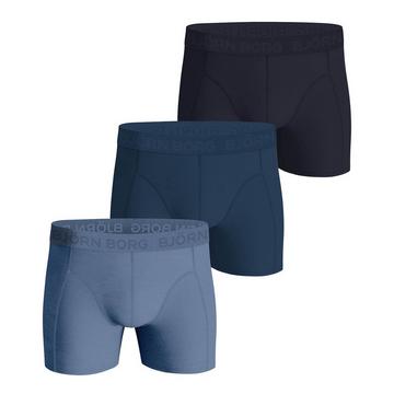 Boxer  Paquet de 3 Conforme à la silhouette-Cotton Stretch Boxer Trunks 3P