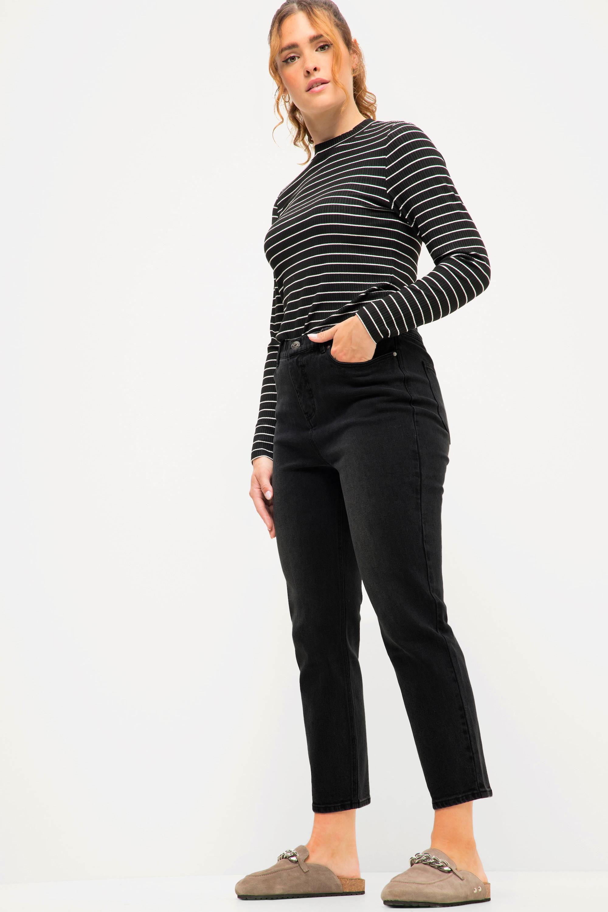 Studio Untold  Mom-Jeans, wide Legs, 5-Pocket, Elastikbund 