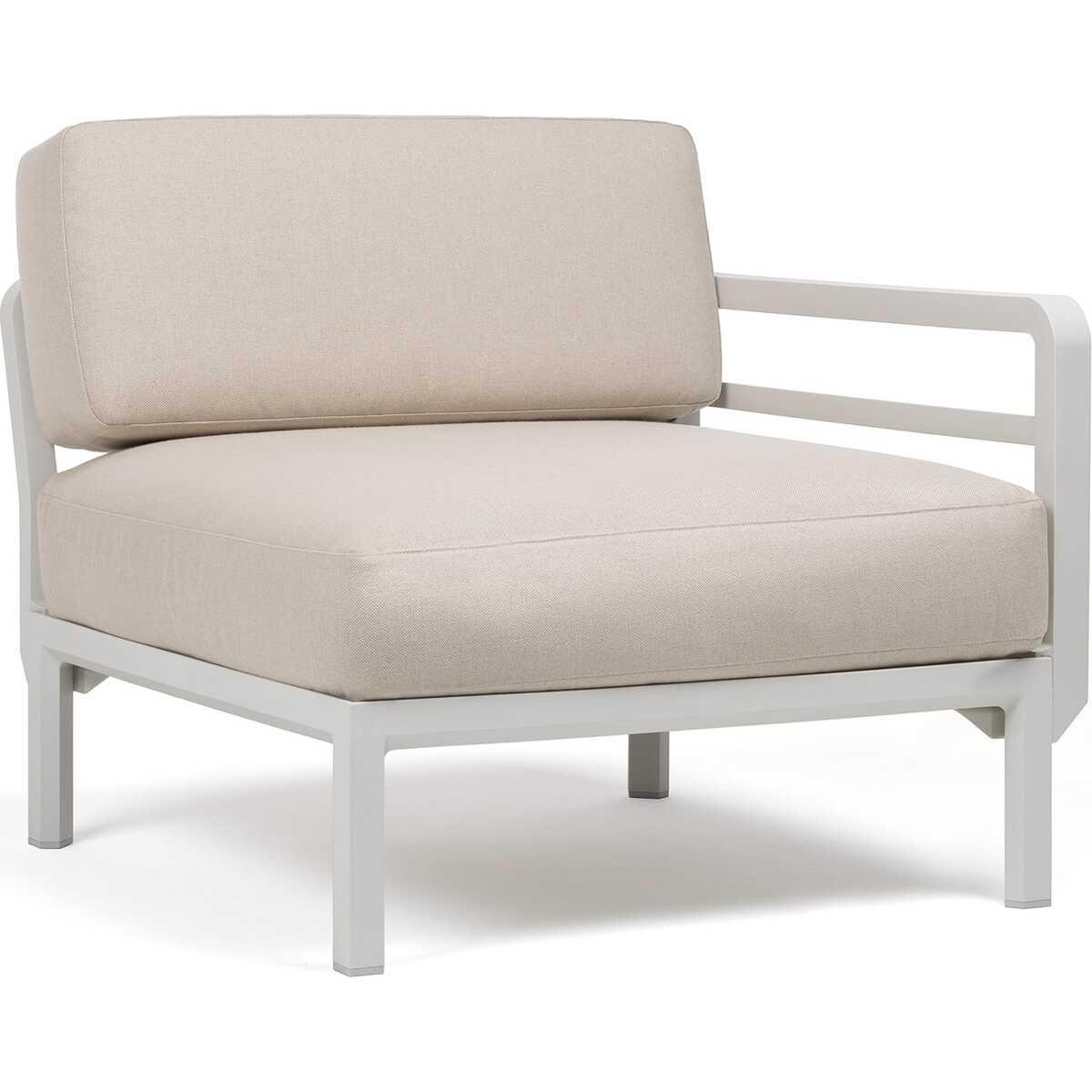 NARDI outdoor Gartenlounge-Abschlusselement Maximo weissgrau  