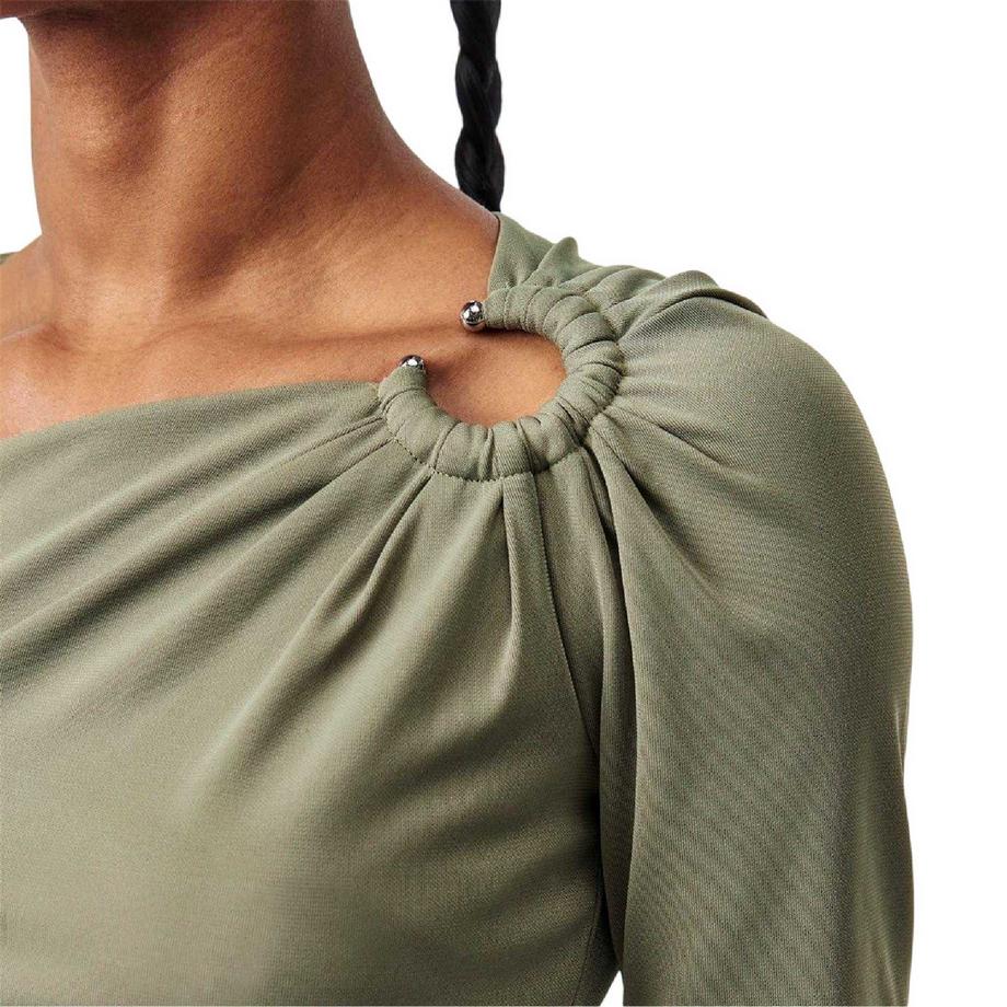 Ralph Lauren T-Shirt Asymétrique Taille Fine  