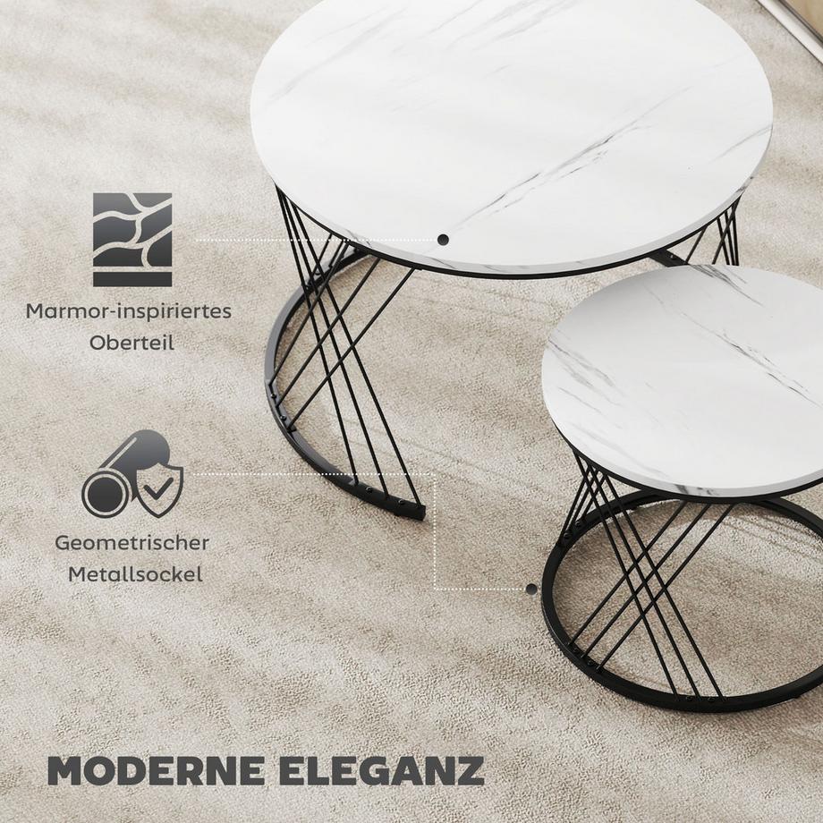 HOMCOM Couchtisch Set  