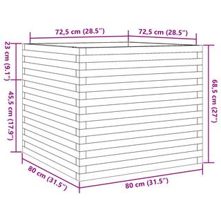 VidaXL Jardinière pinède imprégnée  