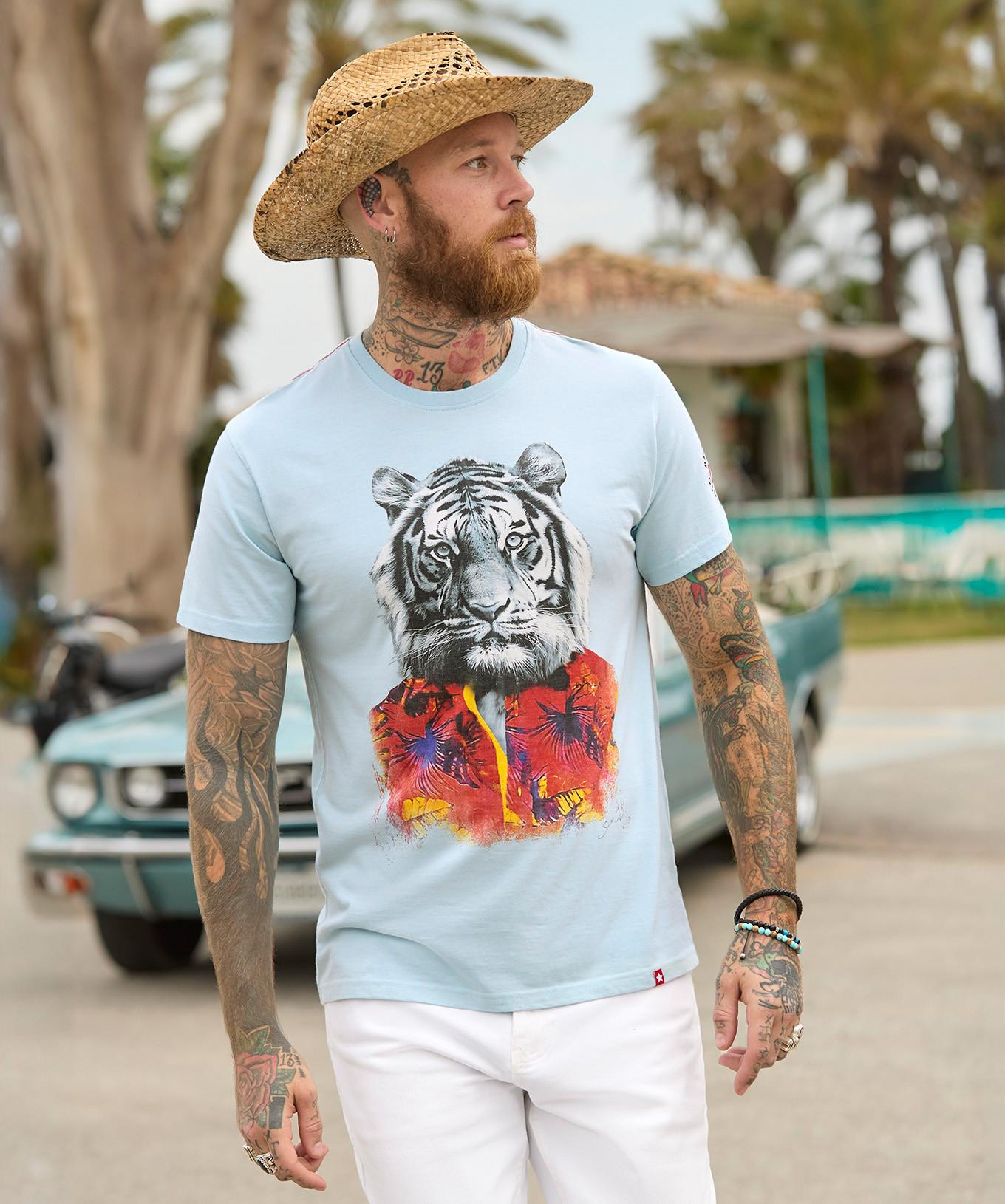 Joe Browns Hawaii Tiger Grafik T-Shirt  