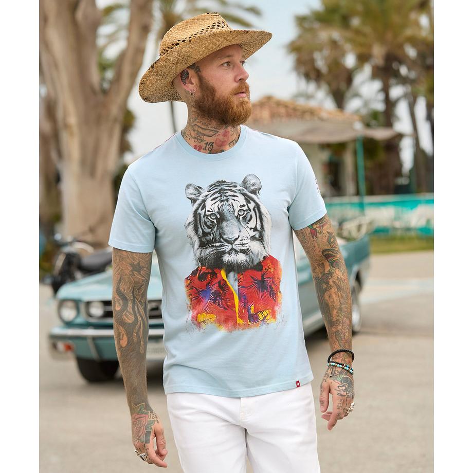 Joe Browns T-Shirt Grafica Tigre Hawaiano  