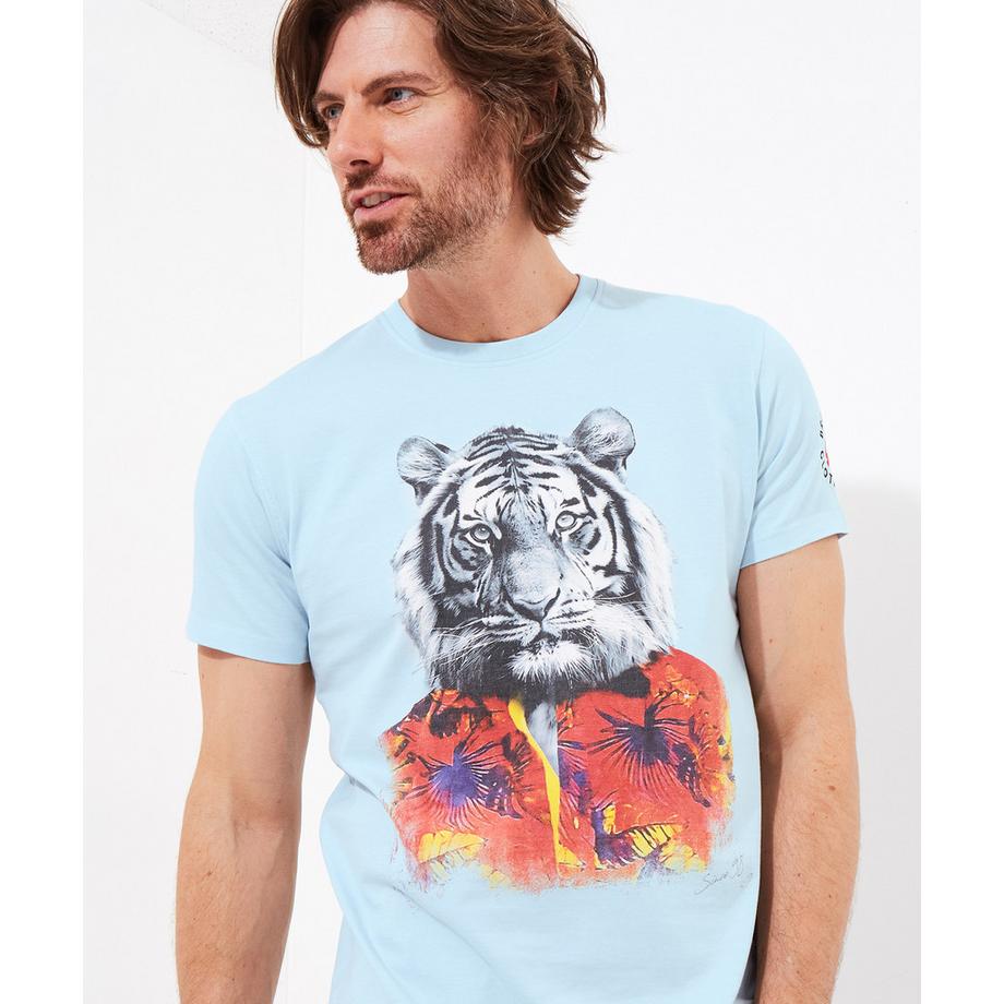 Joe Browns T-Shirt Grafica Tigre Hawaiano  