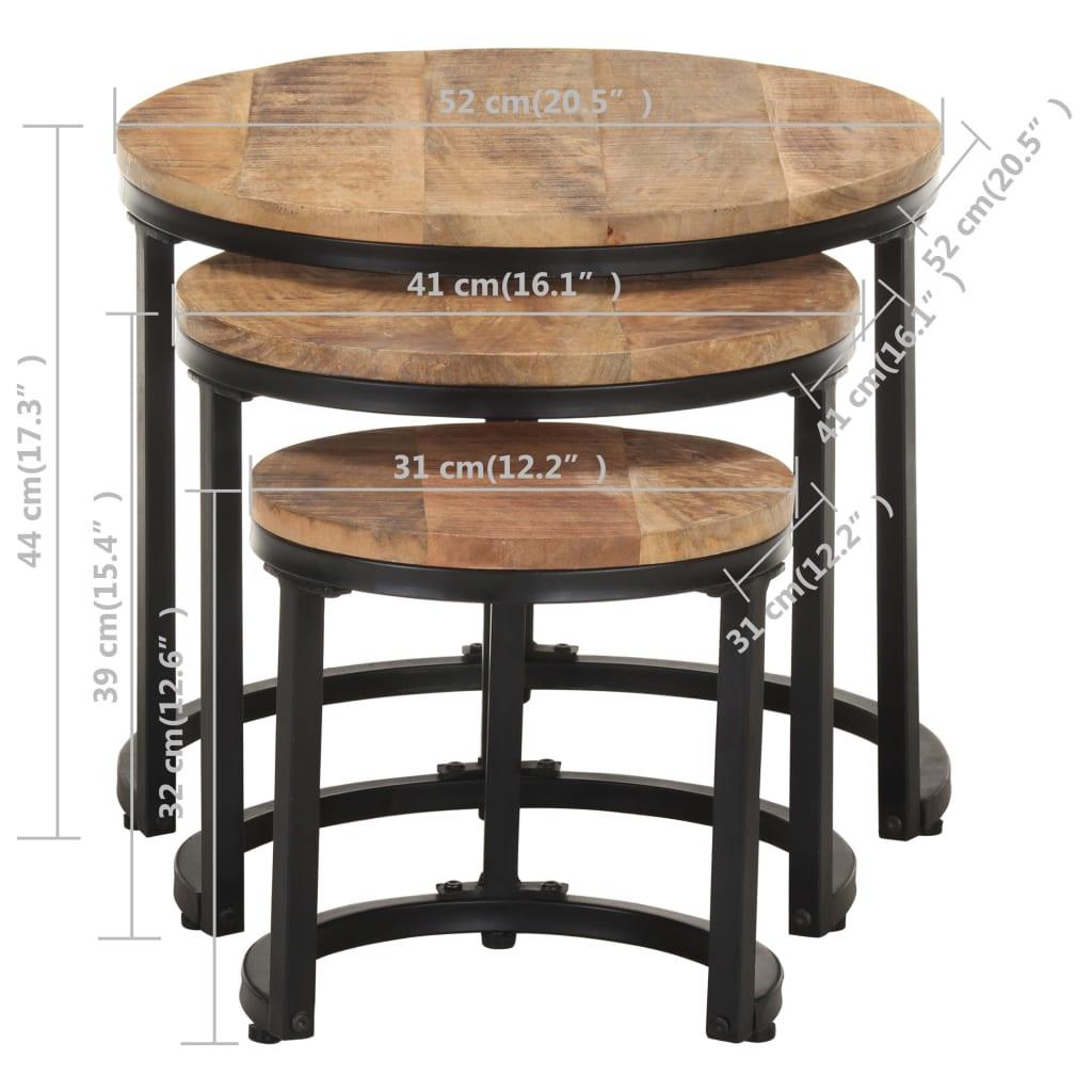 VidaXL Table d'appoint bois  