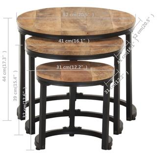 VidaXL Table d'appoint bois  