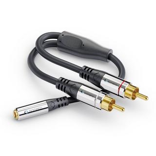 sonero  sonero S-ACA004 Audio-Kabel 0,25 m 2 x RCA 3.5mm Schwarz 