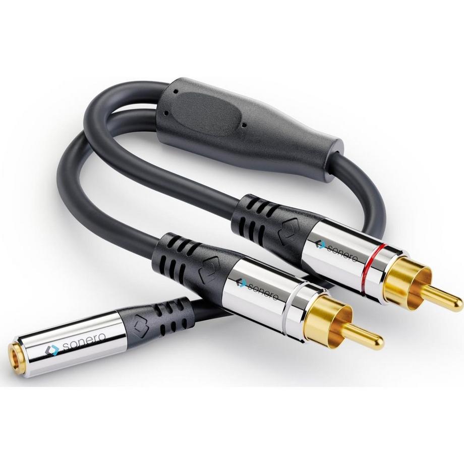 sonero  Audio-Kabel Cinch - 3,5 mm Klinke 0.25 m 