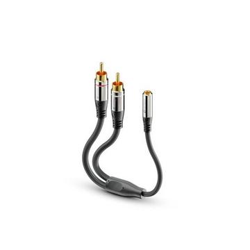 Audio-Kabel Cinch - 3,5 mm Klinke 0.25 m