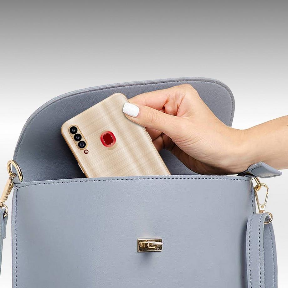 Cadorabo  Hülle für Samsung Galaxy A20s im Brushed Design 